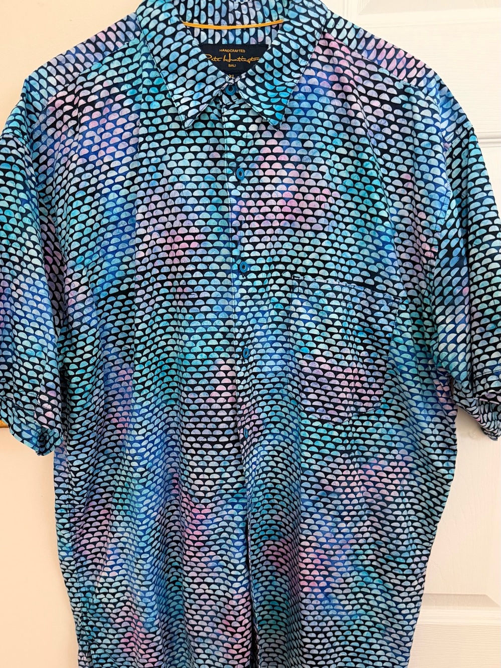Pete Huntington Hawaiian Small Short Sleeve Multicolor Men’s XL Button Up Shirt